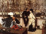 James Jacques Joseph Tissot The Captain and the Mate oil on canvas